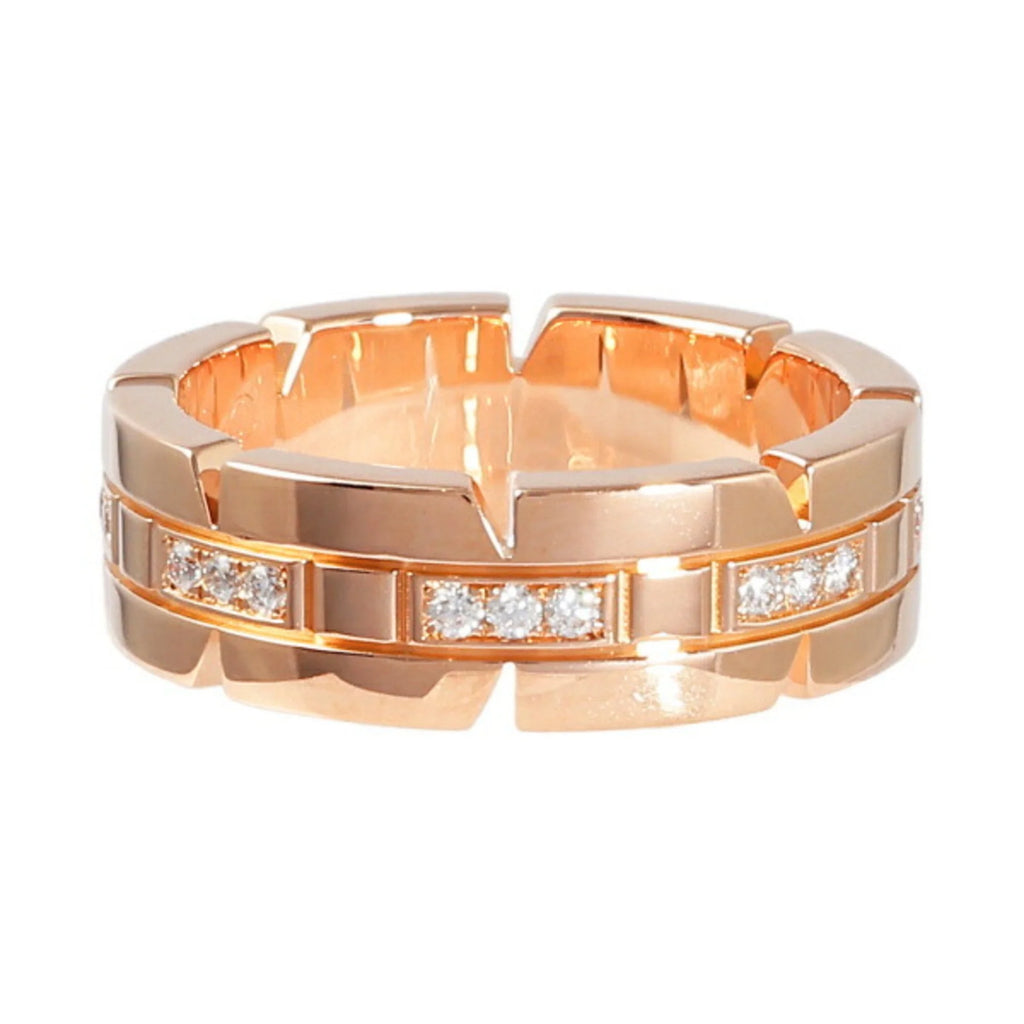 Pre-Owned (Good) gold ring pink Cartier Tank K18PG Française