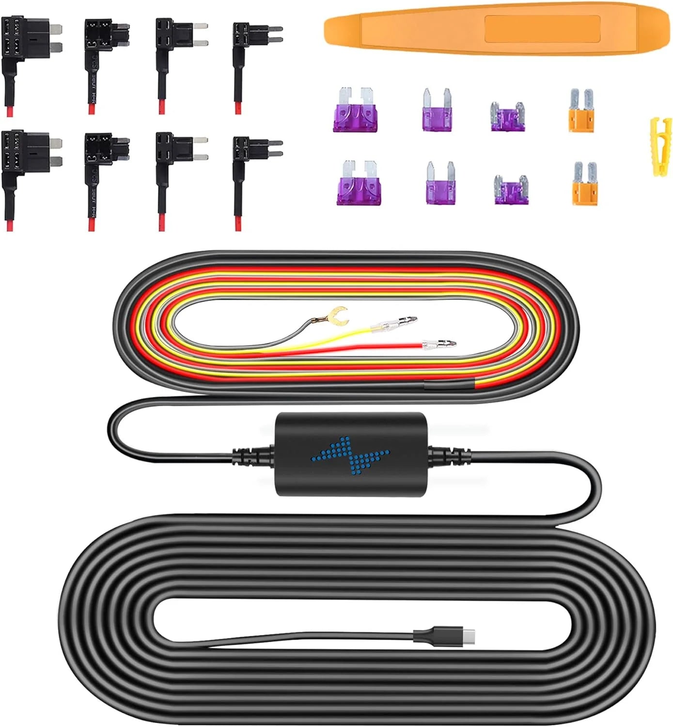 Dual with for for C Dash Arifayz Hardwire Fuse Rear, Dash Hardwire Fuse Type Camera Cam Kit Cam Dash and Q4 Kit Front
