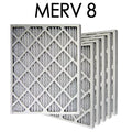 6PK Air Size 14x14x1 | 8 - MERV Pleated 13.5x13.5x.75 Filter Actual