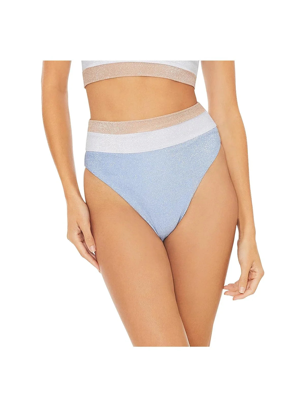 Bottom Beach Swim Separates Riot Nylon Womens Bottom Metallic Heidi