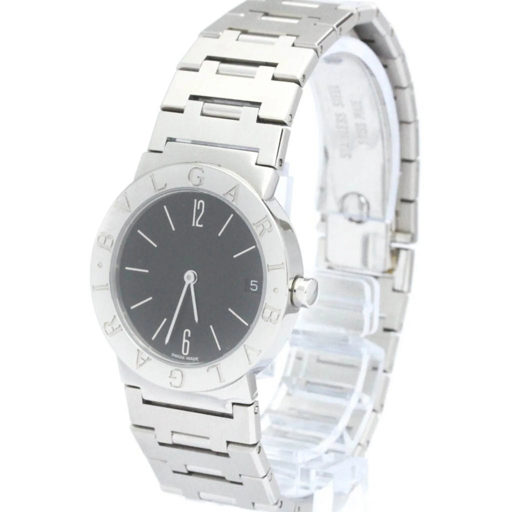Watch Bvlgari BF565431 Unisex Quartz (Good) Polished BVLGARI BB30SSD Steel Pre-Owned Bvlgari