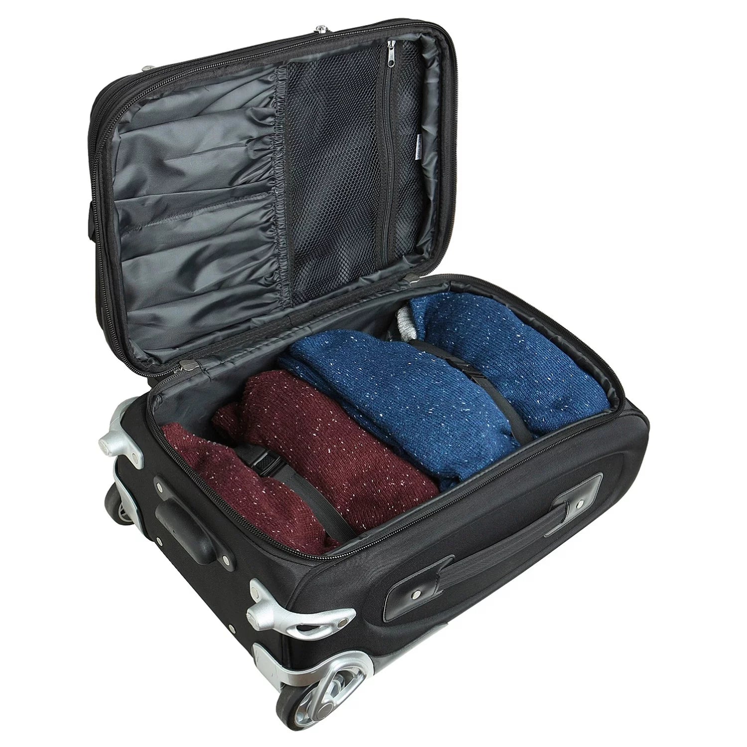 MOJO Suitcase Rolling Softside Iowa 21" Hawkeyes Carry-On