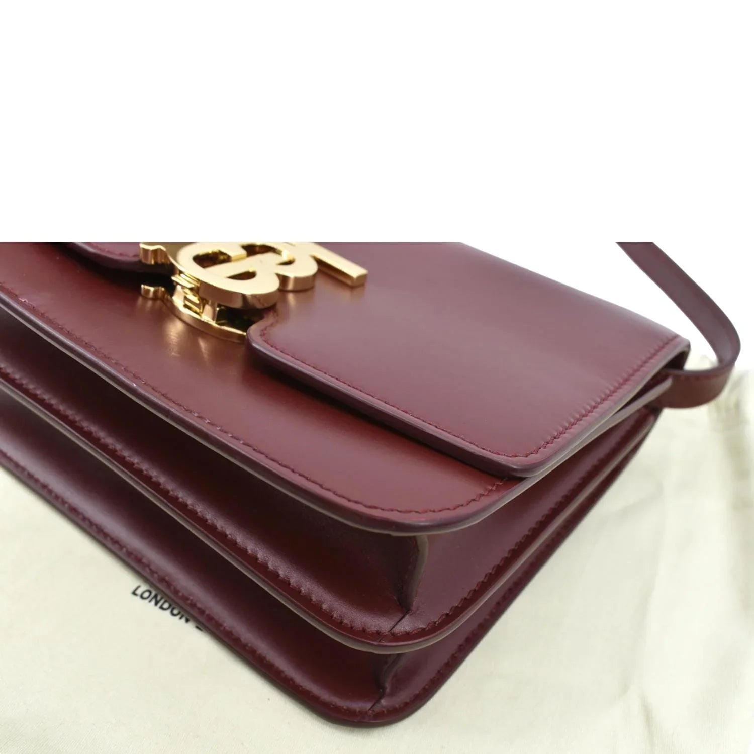 Leather Lola Red Shoulder Tb Bag Pre-owned BURBERRY