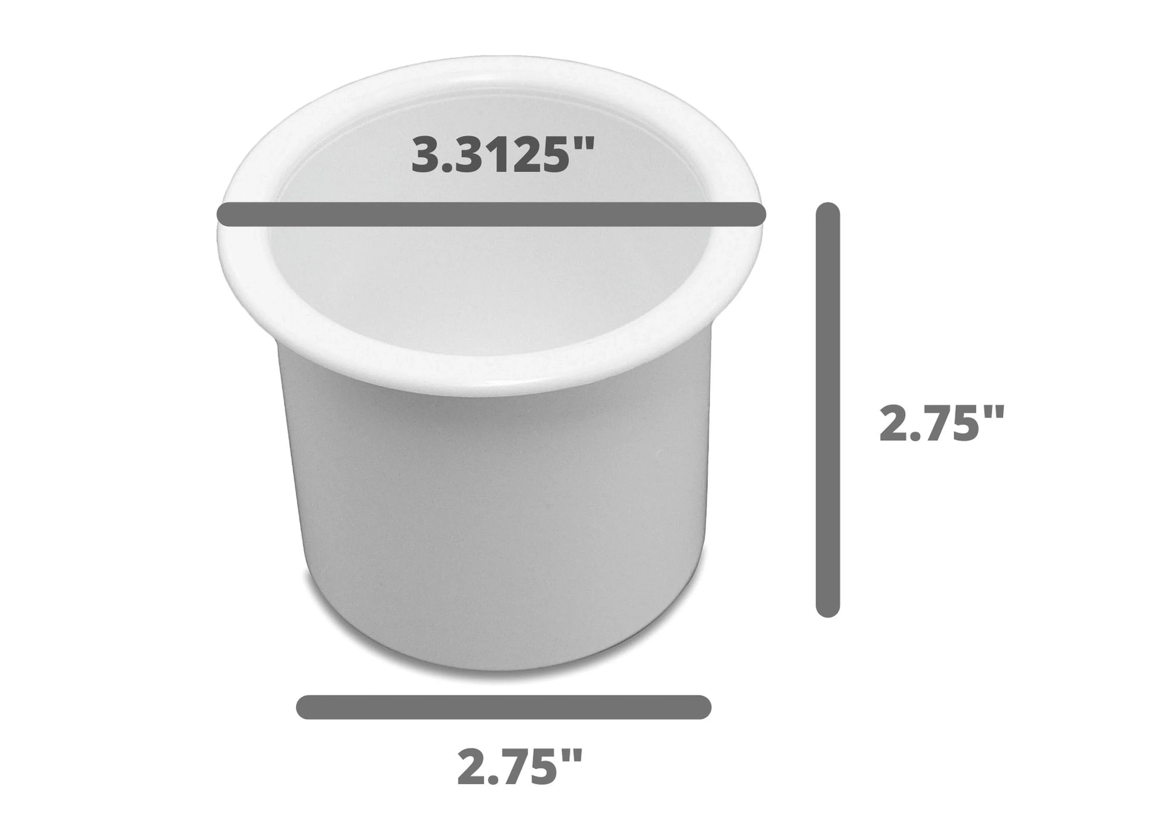 Car Red Holder Boat Truck for Table Camper Universal Insert Plastic Game Pocket Hound Sofa White Cup Auto Motorhome 50 RV Marine Bulk Pontoon Recessed