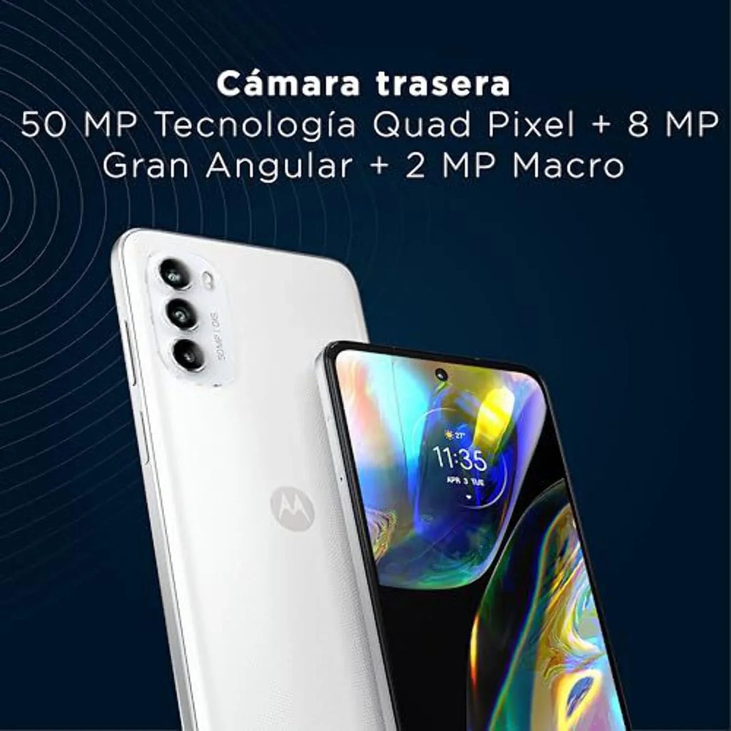 5G | Stereo 6GB 128GB NO Storage Camera | OIS Single International W/Dolby Speakers Internal CDMA| Only SIM GSM Version - | Moto G82 OLED 50MP Main 6.6" Motorola (White) + Display Atmos | RAM 120Hz |
