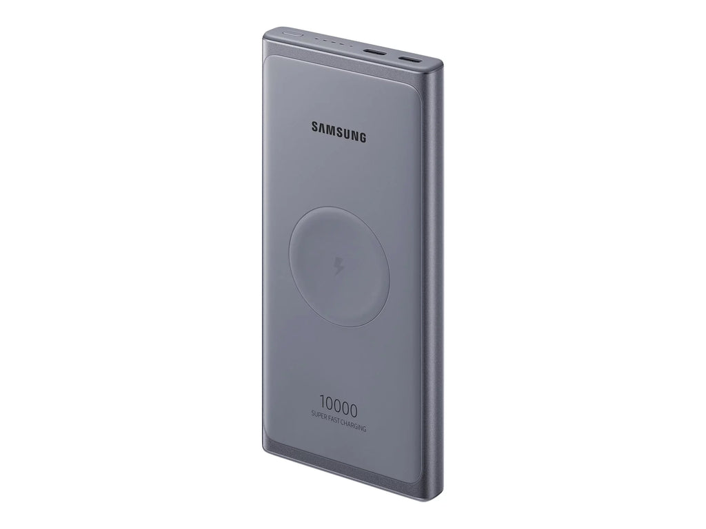Wireless USB-C Portable Fast Super 25W Charger - 10000mAh Silver Battery