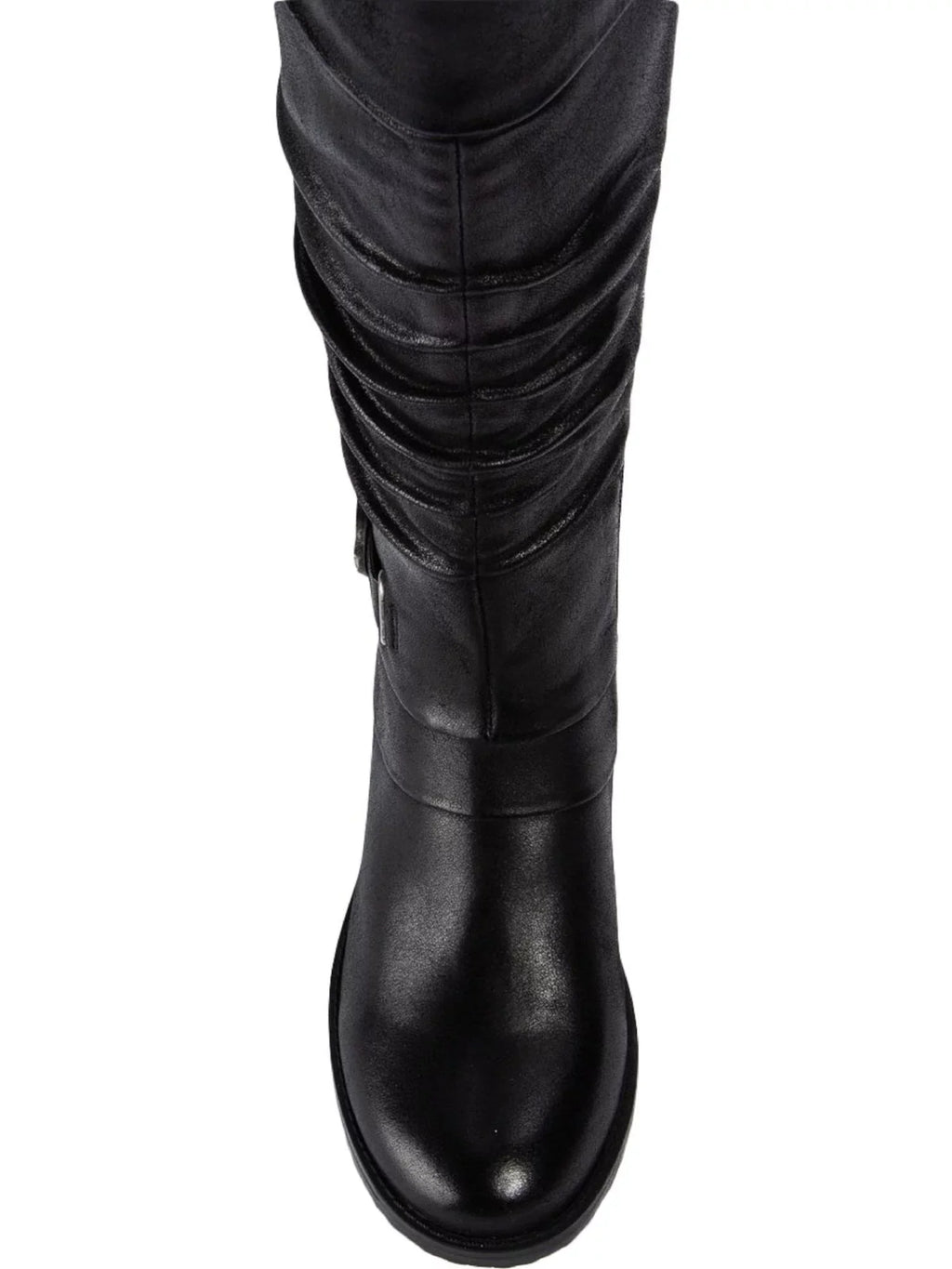 Onika Cushioned Womens Block Black Stretch Toe Round Tab Accent Heel Boots M Shoes 11 Side Gore Zip-Up Buckle Pull BARETRAPS