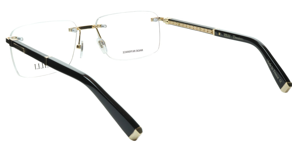 Real Quality Leather with Made Eyewear and Rimless Titanium High ZILLI