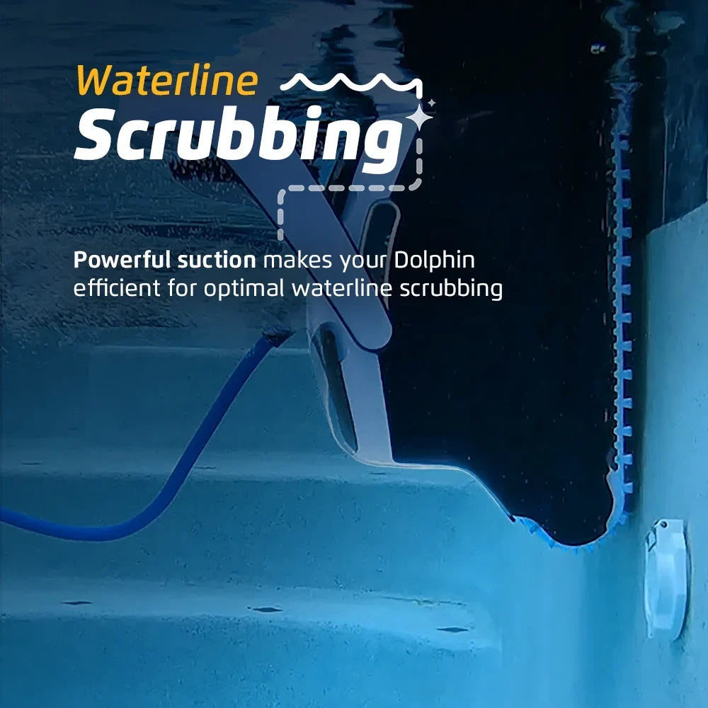 Pools Robotic Vacuum 50 E40 Brush to FT up - Explorer Dolphin Wi-Fi Cleaner Pool Waterline Scrubber