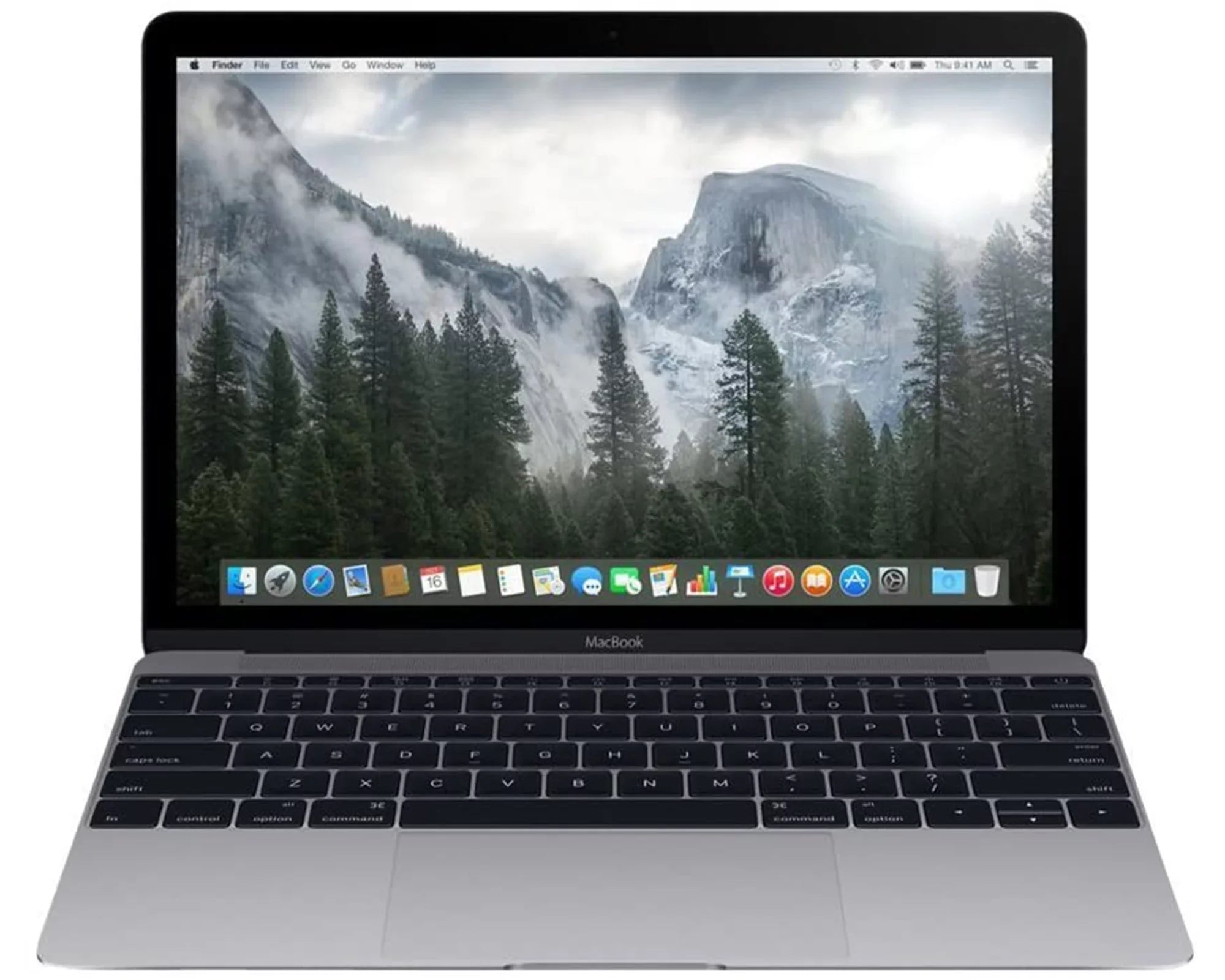 OS MJY32LL/A notebook (Retina, Memory Grade Sierra 2304x1440 256 Display GB GB 1.1GHz X Core Gray) v10.12 Mac M Adapter Space SSD pre-owned 12-inch 8  Power  A