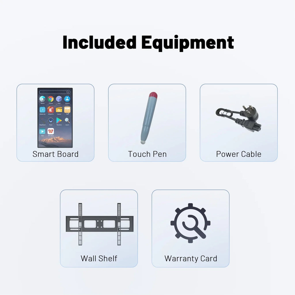 43 Whiteboard, Android for Inch Interactive Electronic iOS Mirroring Live inclued) Whiteboard, and Display for Classroom Board, and Advertising Smart Mount Screen (Wall JYXOIHUB from Streaming,