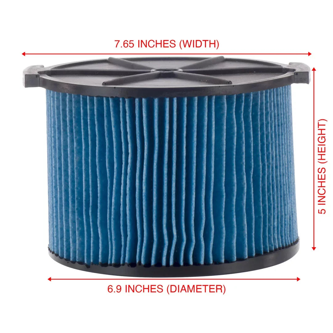 26643 3-4.5 & VF3500 Portable Gallon Fine Cartridge with 5 Part 3-Layer Dry RIDGID Vacuums Dust Pack Replacement Wet Filter Compatible