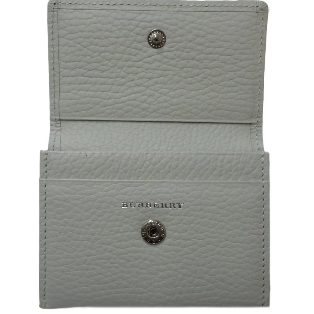 Pre-Owned BURBERRY leather (Good) Business holder case 083535 white card