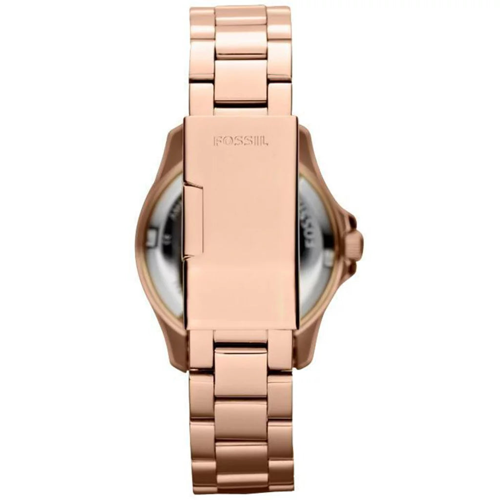 Watch Women's Fossil Traveler Rose Steel Retro Stainless AM4454