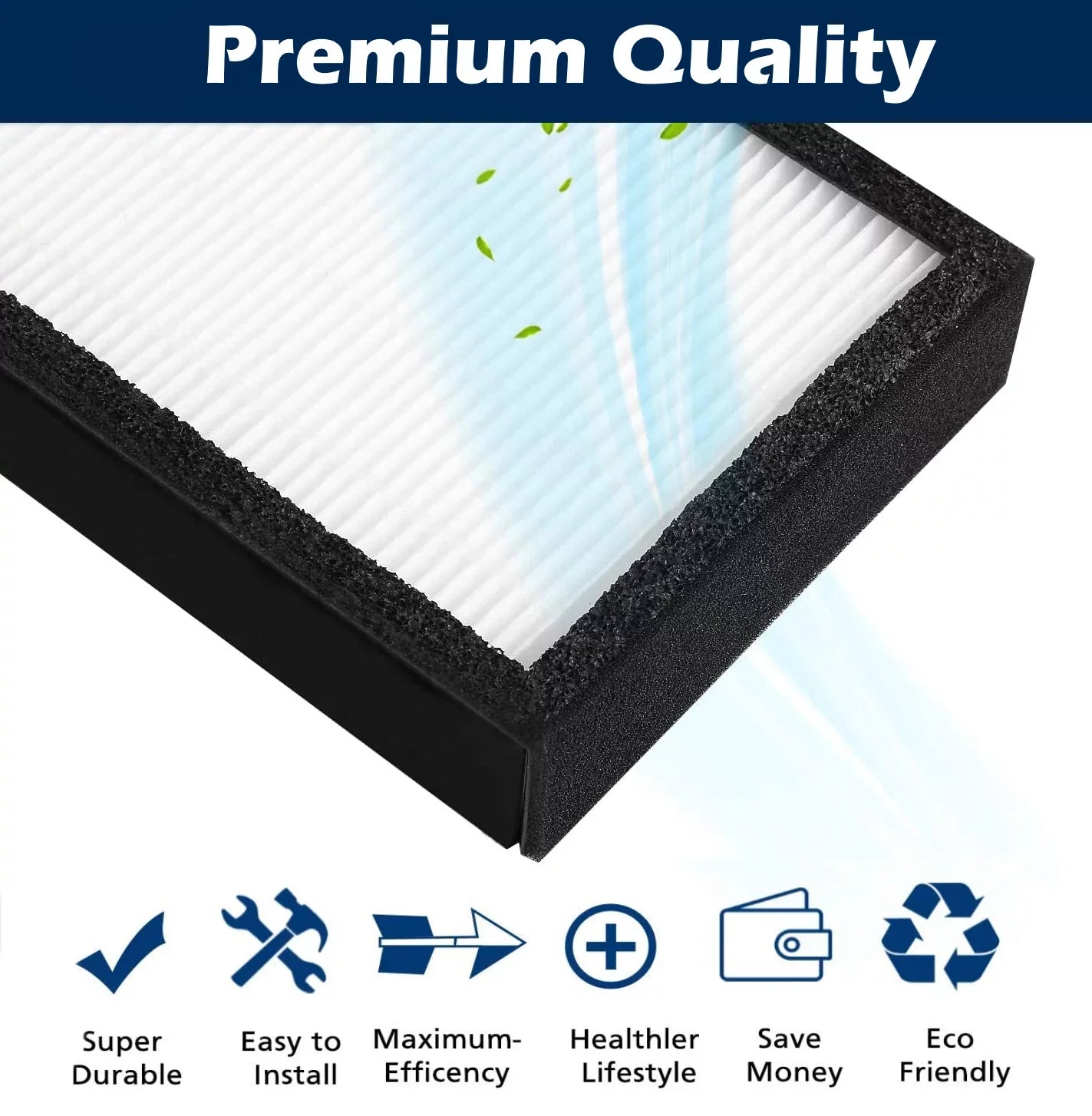 Replacement AC4900CA AC4850PT B HEPA Filters Goodsby GermGuardian BXAP148 for AC4825W Pre 4 Pack AP2200CA AC4300WPT CDAP4500WCA/BCA AC4825 & Filters BlackDecker PureGuardian Purifier AC4820 Air Carbon