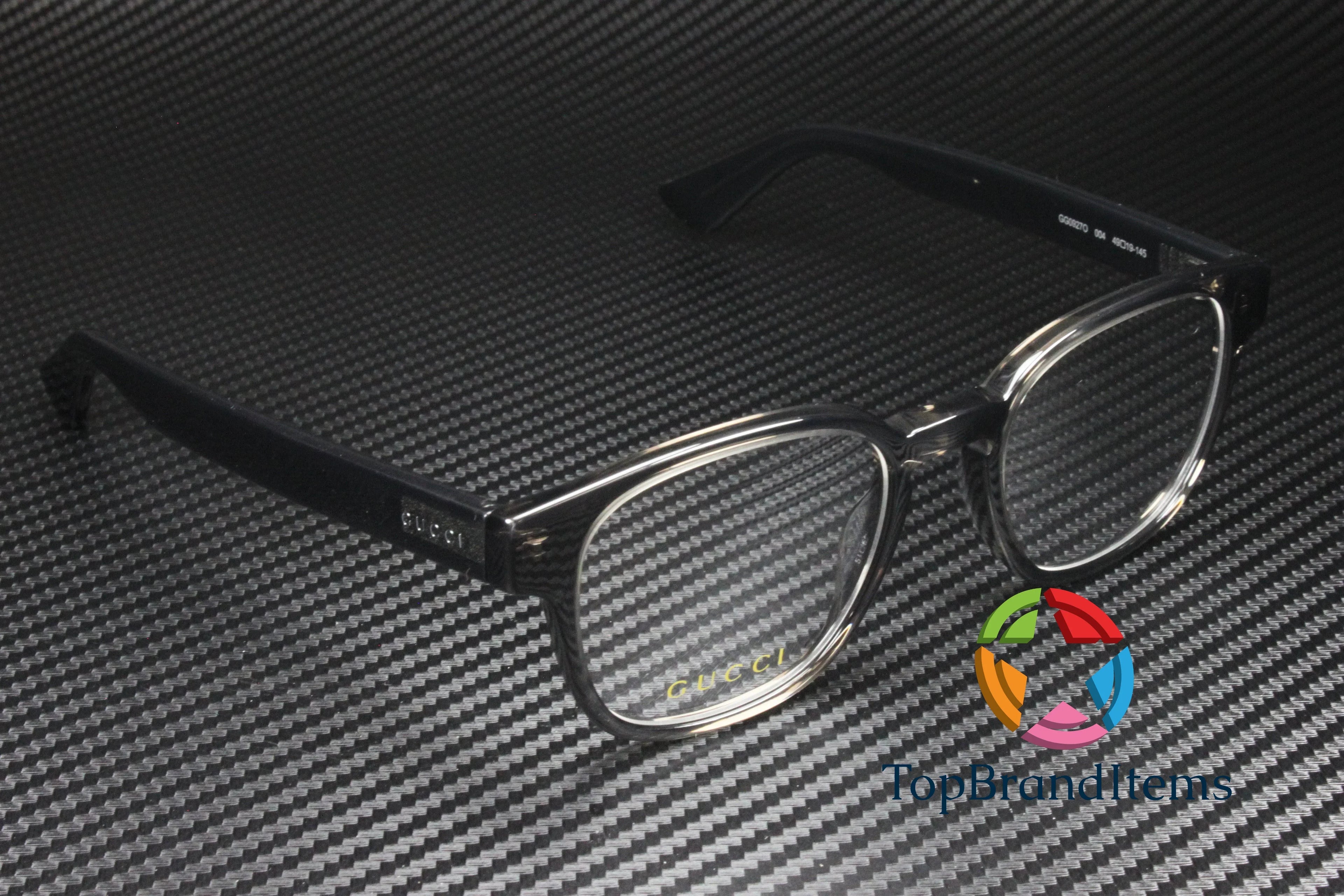 Men's Eyeglasses GUCCI Shiny 004 Grey Demo Square GG0927O Lens 49 mm Rectangular