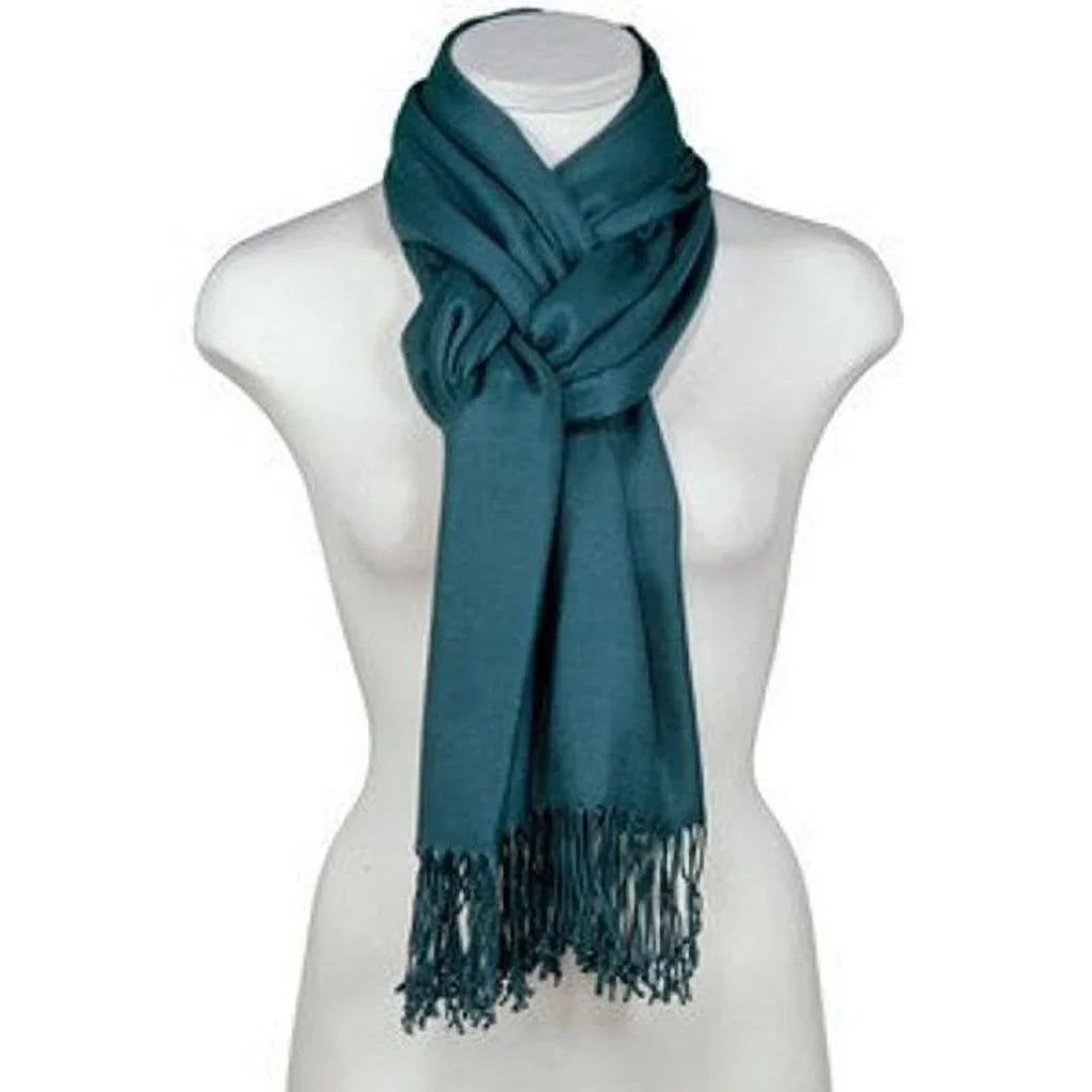 Bridal Set Teal Shawl, Bridesmaid Wedding Shawl of 10 Pashmina Shawl, Scarf Wrap,