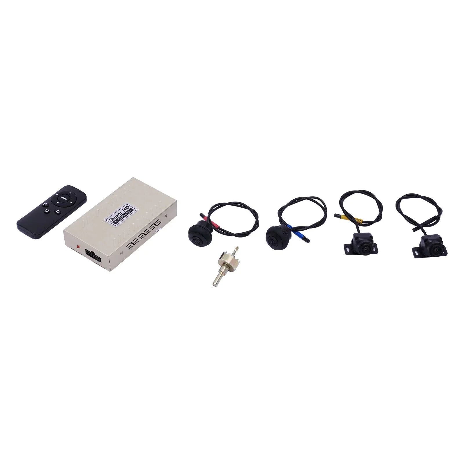 360° Recorder 1080P Night Vision ZhdnBhnos Recording Bird 4-Camera System View Kit Rear Panoramic View DVR Car
