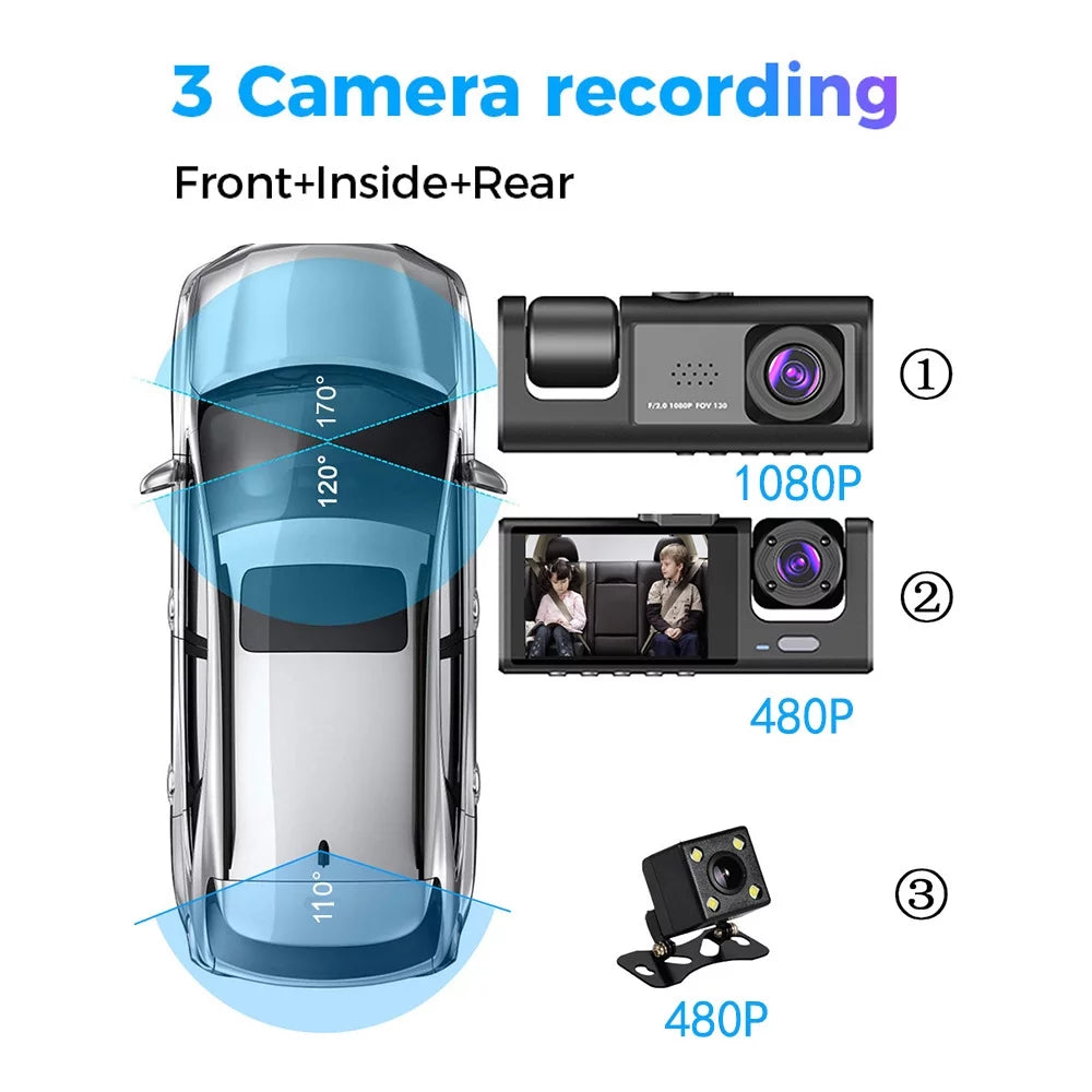 Clear Driving ammoon Auto Camera WiFi, Dash with Recorder for Cam Safety Video Car 3
