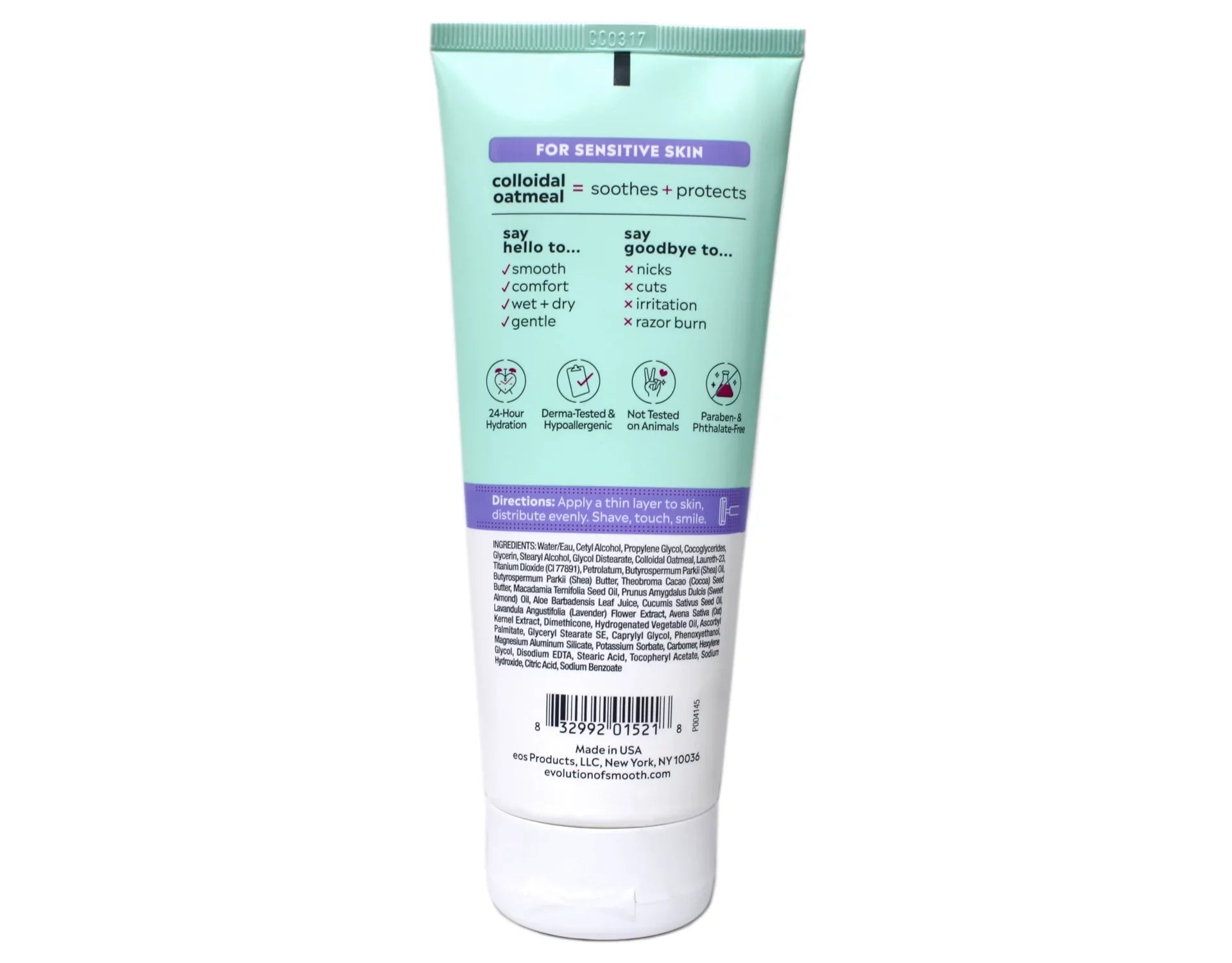 Pack Shave Sensitive oz fl 7 Shea Oatmeal Better eos 4 Colloidal Skin of Cream