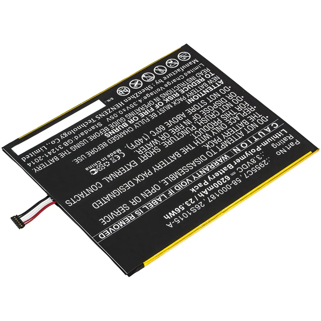 26S1015-A 3.8V, - Battery Replacement Li-Pol, 6200mAh, Accessories for High Amazon BNA-WB-P9722 Capacity Tablet Batteries - Ultra Battery N