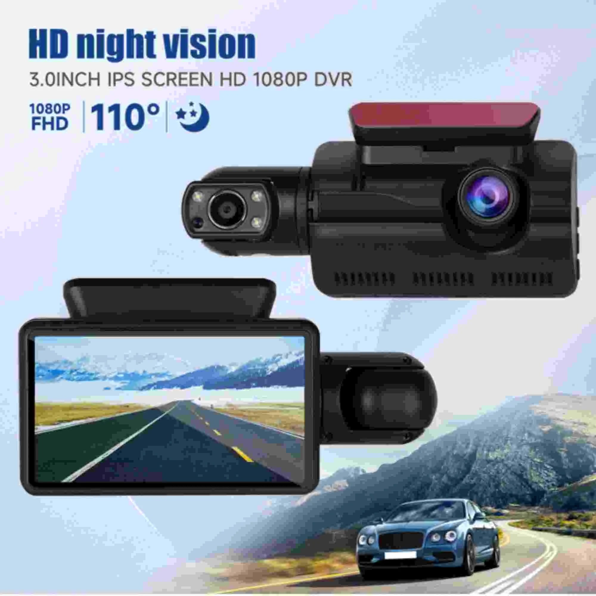 Rear Dash Camera Dual G-Sensor Front Car Recorder DVR Cam Dinling Lens and Video 1080P