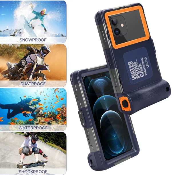 Diving Phones Waterproof Professional Video with all 6.9 Case Underwater Protective for Surfing Housing Swimming Photo And to HTC UrbanX [15m/50ft] Up U19e Lanyard Inch LCD Snorkeling