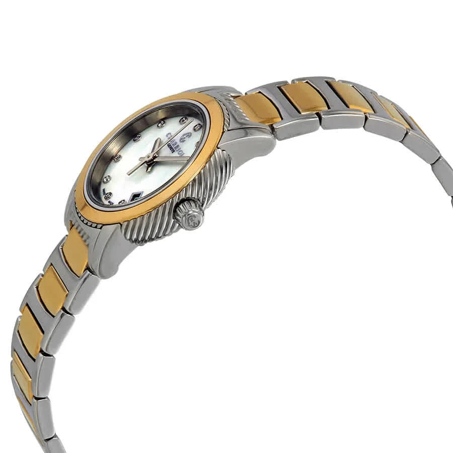 Two-Tone of Mother Pearl Charriol Ladies P26SY2.911.001 Diamond Parisii Watch Dial