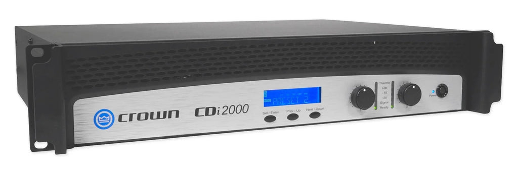 Front+2) Crown Commercial 800w 70V Speakers JBL CDi2000 Amplifier+10) Background