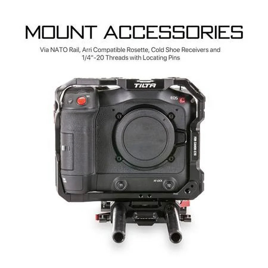 for Camera C70, Kit Tiltaing Cage Lightweight Black Canon
