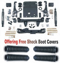 2005-2015 4WD Toyota Tacoma Boot ZoneOffRoad Protectors With System 6" Fits Suspension Free T3N/ZONU3100X2
