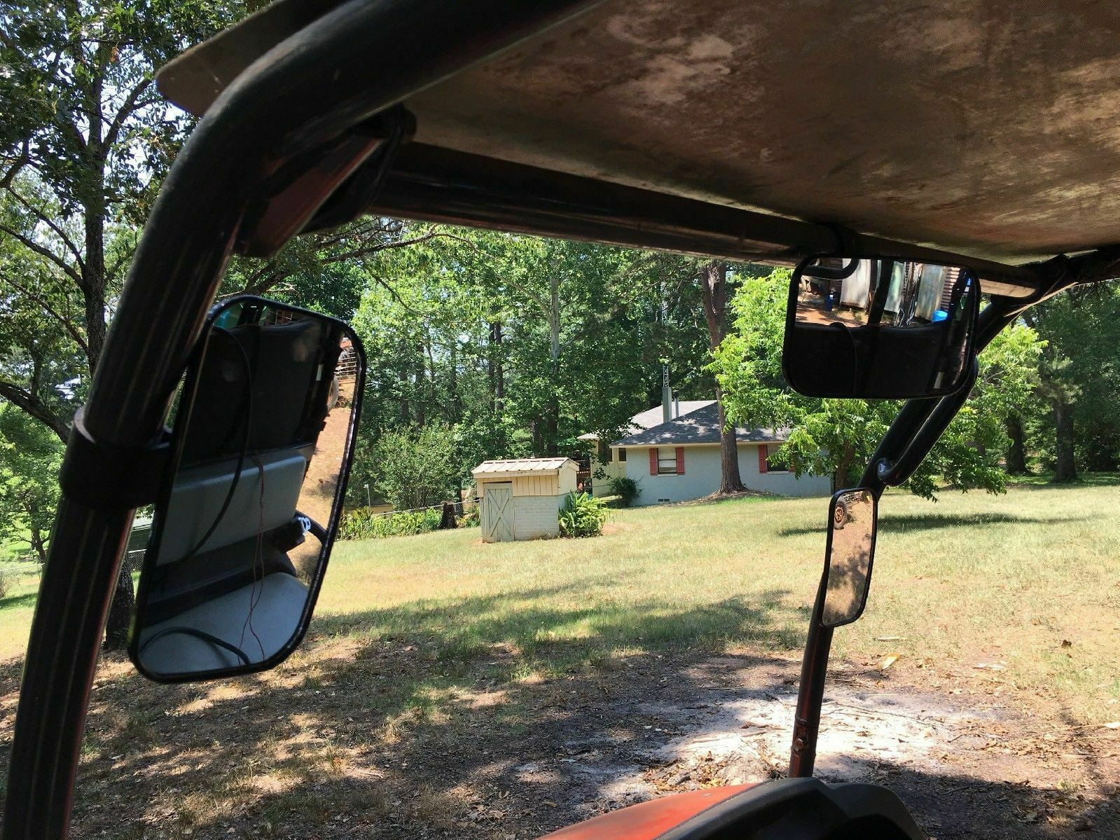 Polaris Clamp Center View Mirrors 900 1000 Set Mirrors X3 with Can-Am UTV 1.75"-2" Compatible Bar RZR Rear