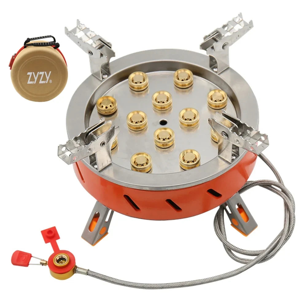 Ignition, Valve Backpacking Adjustable Camping Stove Windproof with Stove, Core Piezo Zyzy 12