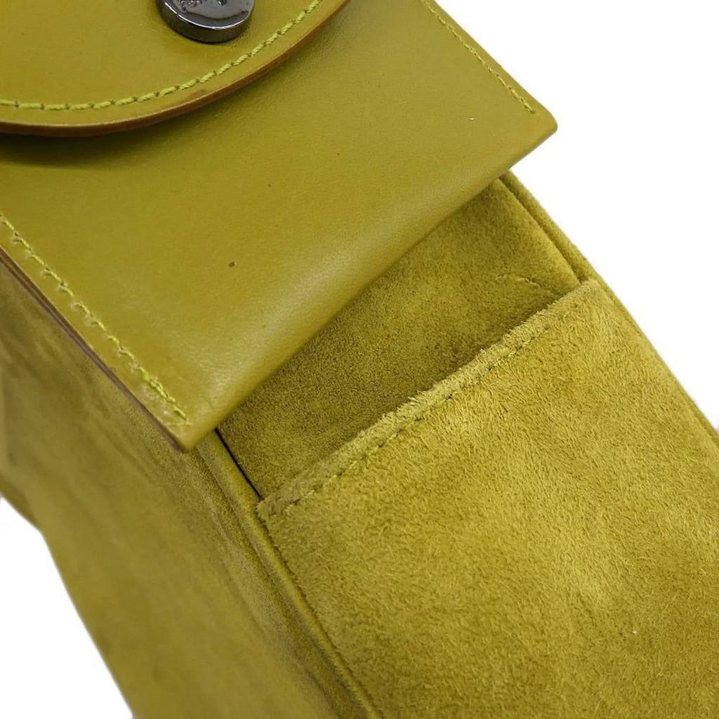 Suede Ferragamo Green SALVATORE Bag Pre-Owned BC217651 (Good) Shoulder FERRAGAMO Gancini Salvatore One