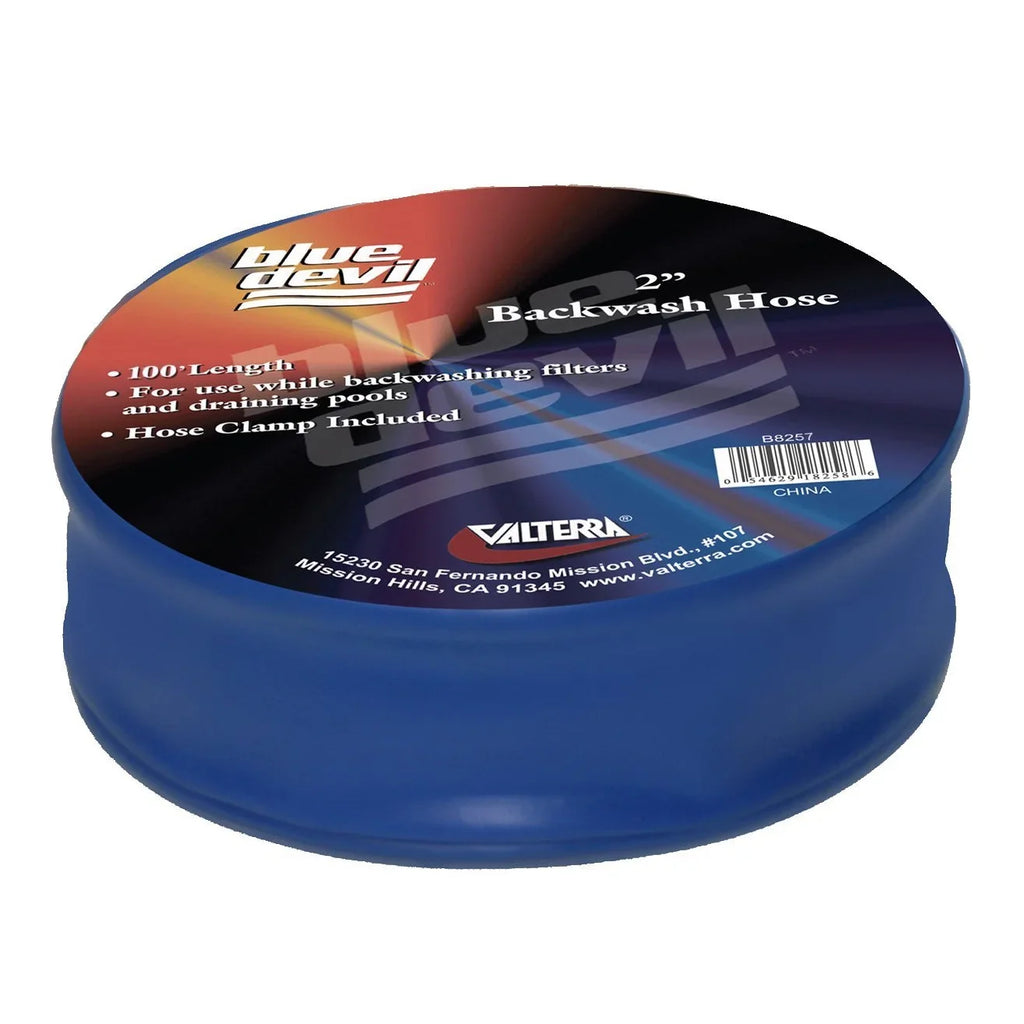 Filter Blue with Clamp Feet Hose Swimming Backwash Devil x Pool 2 Inch 100