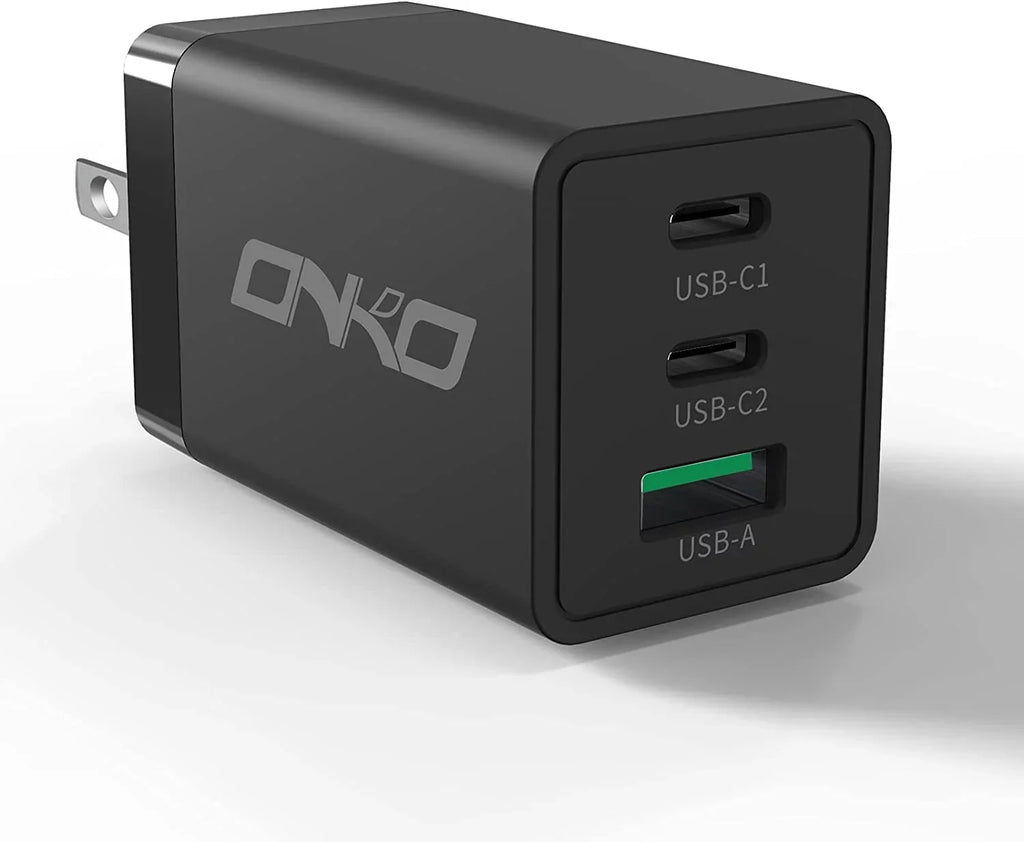 67W Plug Port GaN PD&QC with Power Foldable Adapter Charger, 3 USB C USB Wall USB Adapter, C for