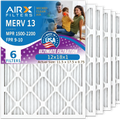 WICKED CLEAN Air 1500 Furnace 12x18x1 9 MERV MPR Made AC 12x18x1 AIR. Pack - by Filter Electrostatic AIRX Filter FILTERS HVAC & Air Comparable to USA Premium 13 Filters Pleated Conditioner 2200 FPR 6