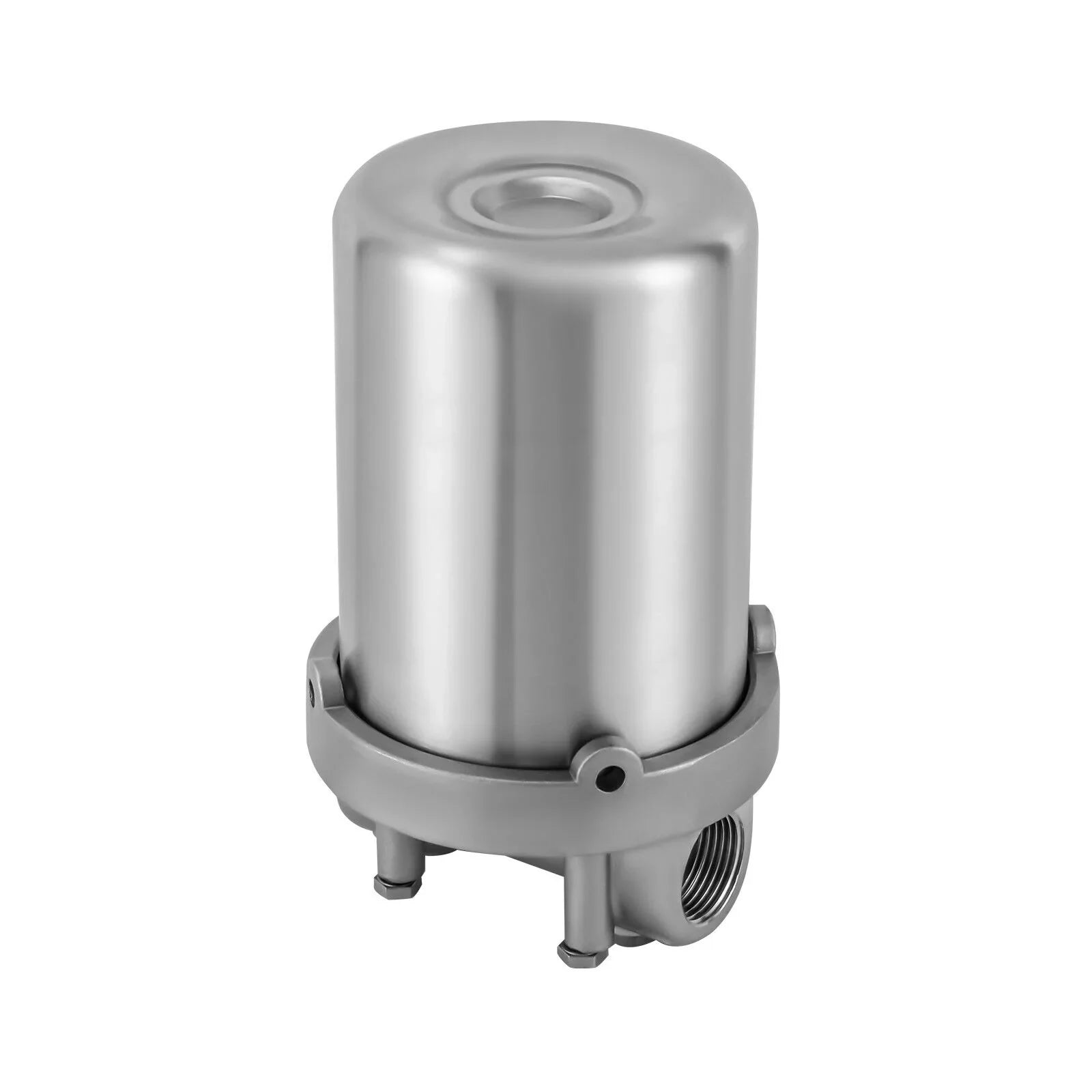 inch 5 Water Filter Silver Filter Water Outlet with Miumaeov Wrench Shell Steel and Stainless Bracket Heavy Duty NPT 3/4 inch and Housing Water Steel Filter Stainless Filter Inlet Shell Pin