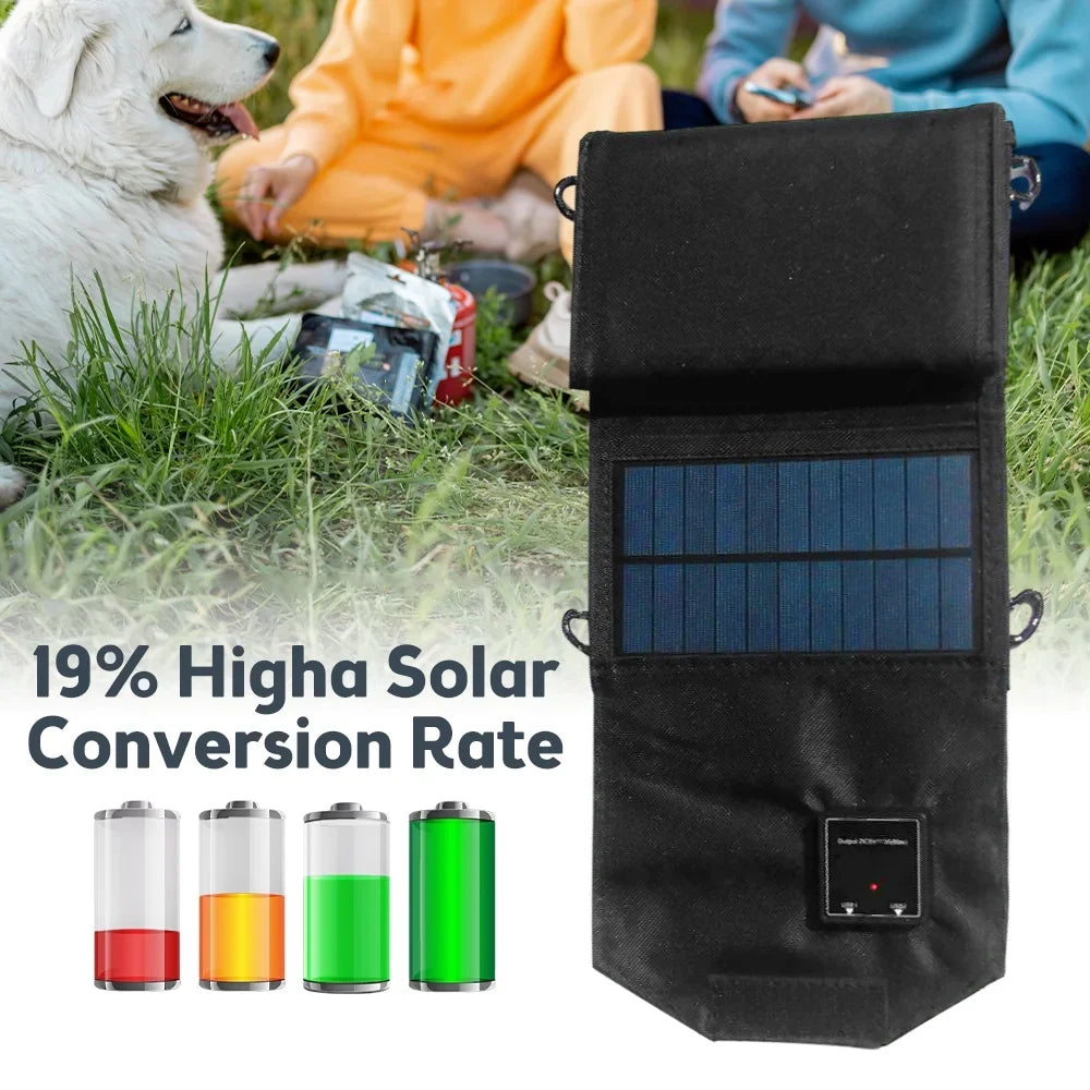 OWSOO , 12W for Solar Panel Dual Travel Foldable Recharger USB Camping