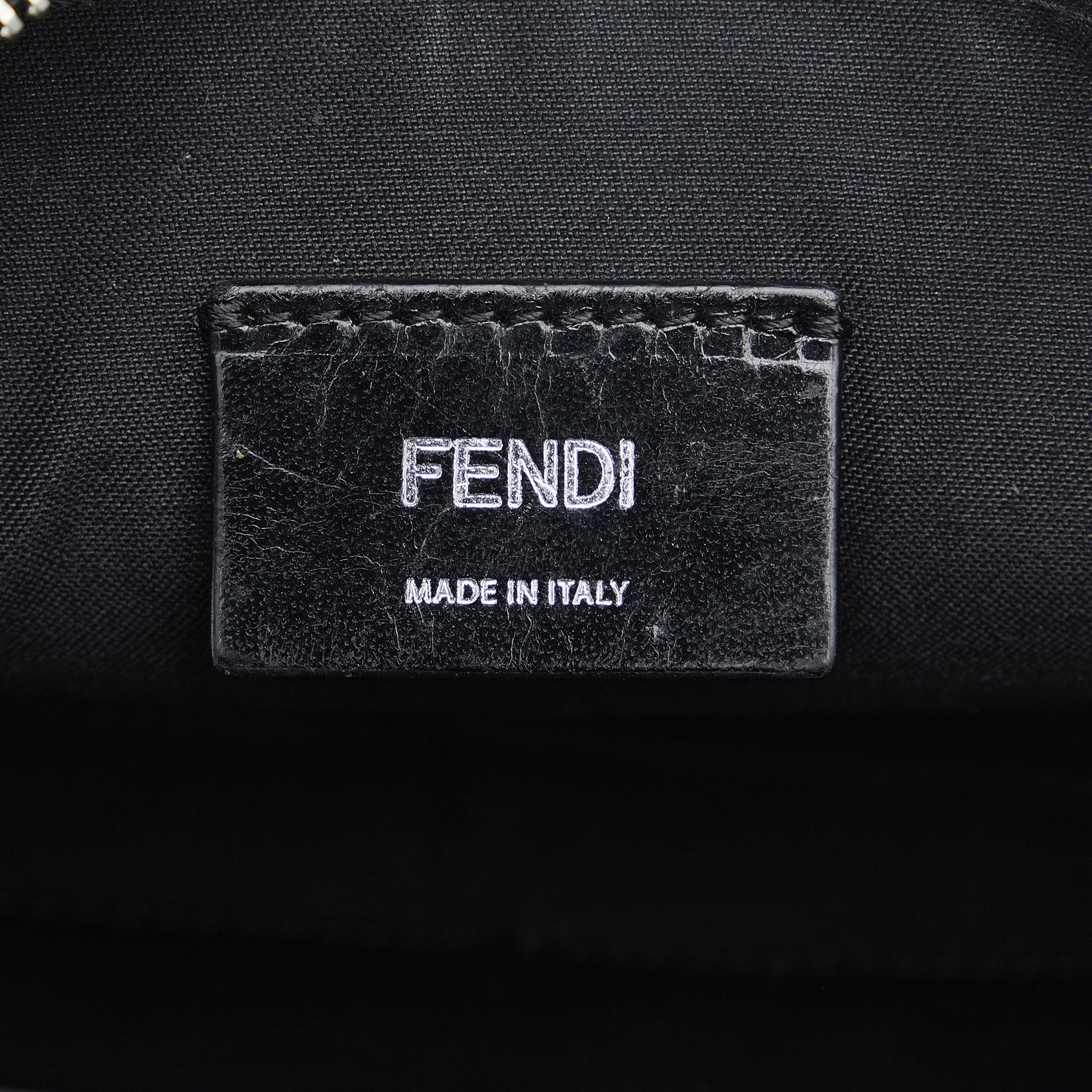 Pre-Owned Camera Monster Calf Eyes Authenticated Green Crossbody Camouflage Bag (Good) Fendi Bag Unisex Leather