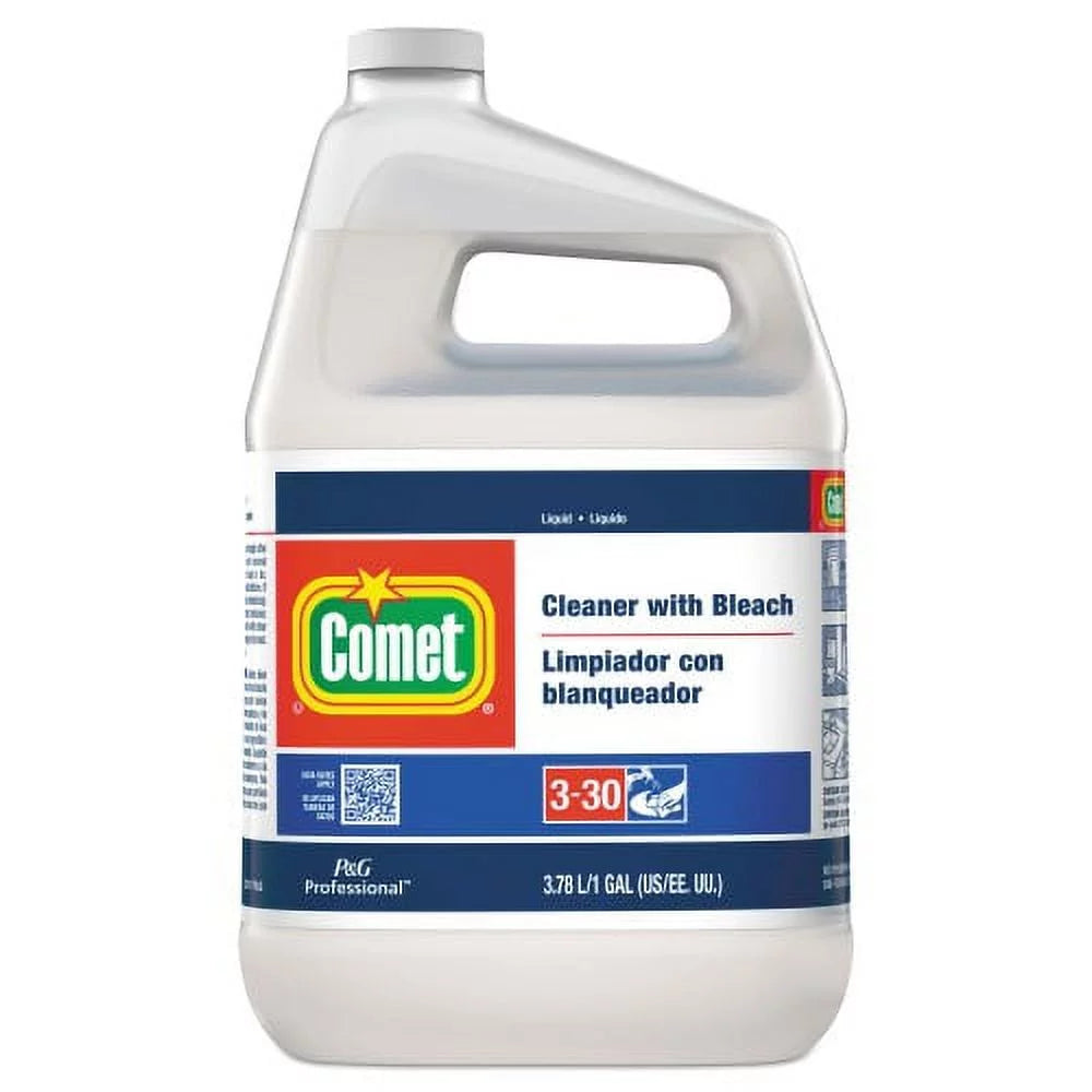 Gallon Cleaner Bottle One Comet with (02291) Bleach, Liquid,