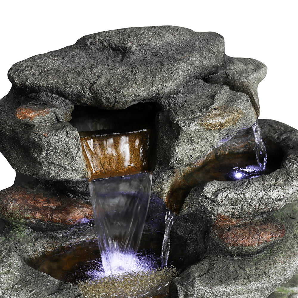 Fountain with BMTBUY Lights Led Rock Water 32.6inches