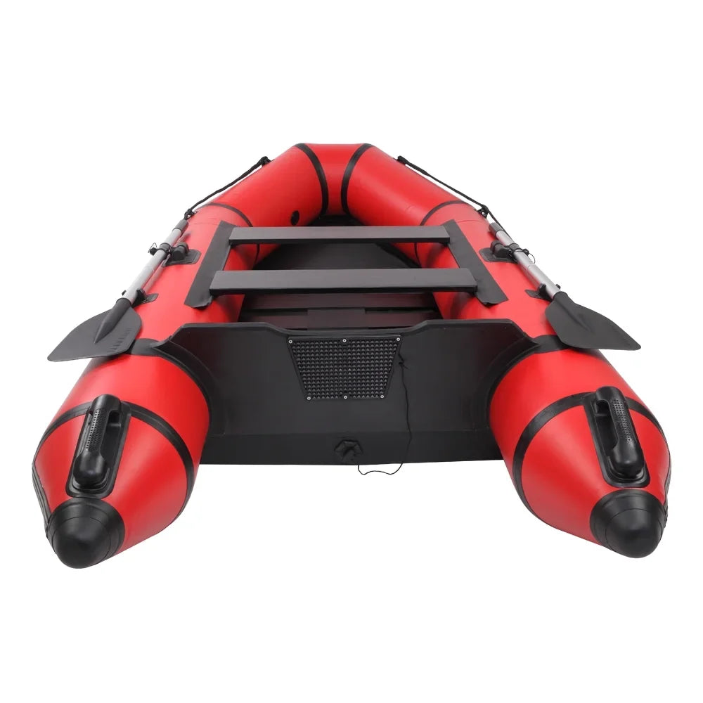 10ft Water Boat Adult 330kg Black PVC Survivals Assault Red Camping