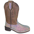 Girls' Square Toe Ariel Pink US Western Boot Broad Mountain Smoky D(M) 2