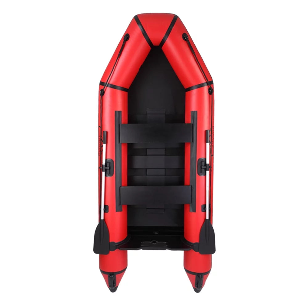 10ft Water Boat Adult 330kg Black PVC Survivals Assault Red Camping