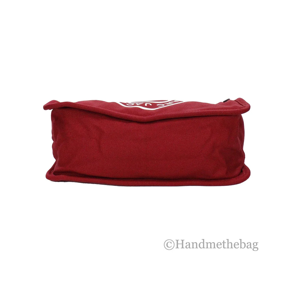 Red Canvas Bag Jacobs Medium Shoulder Tote Marc Convertible Fabric Purse Savvy