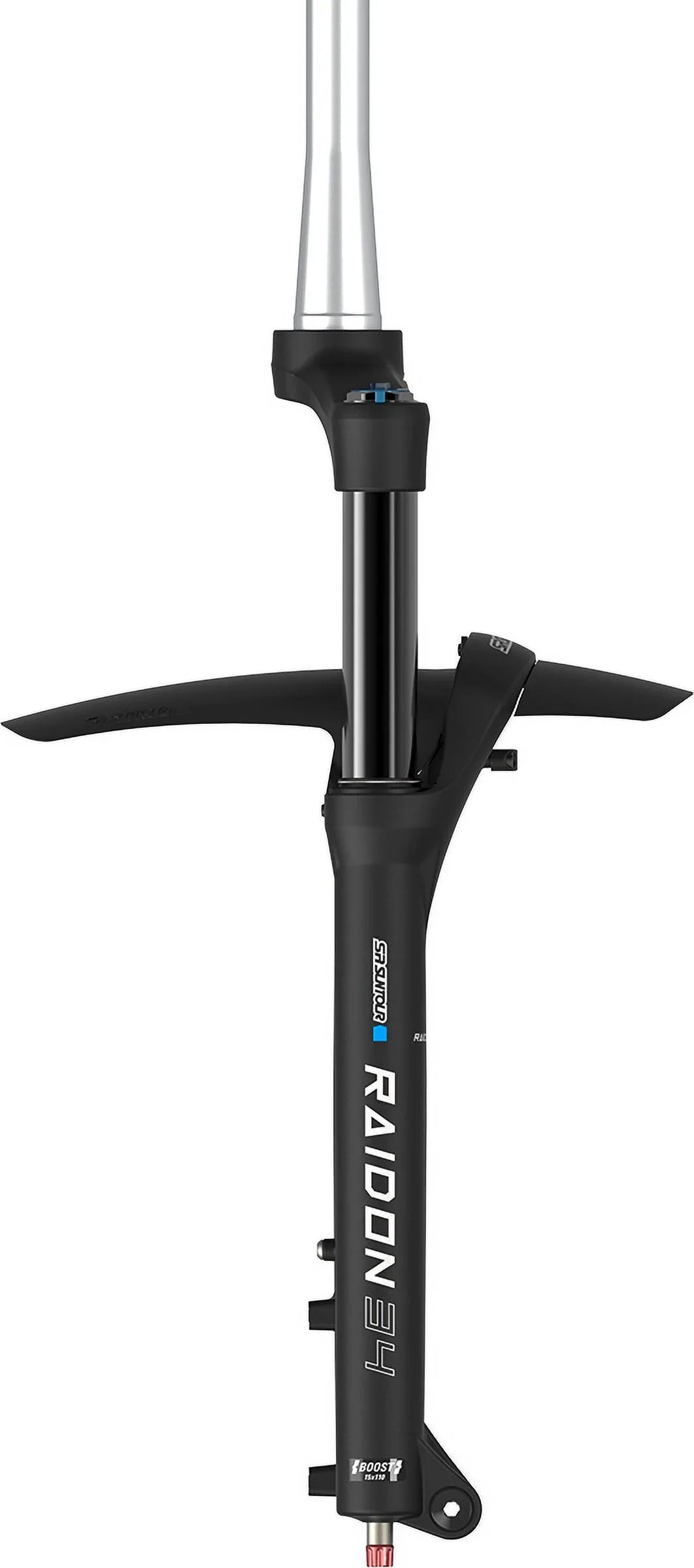 120mm Air Fork SR (Manual) RAIDON34 Travel Tapered MTB 110X15mm) Bicycle SUNTOUR (BOOST: 29" Suspension