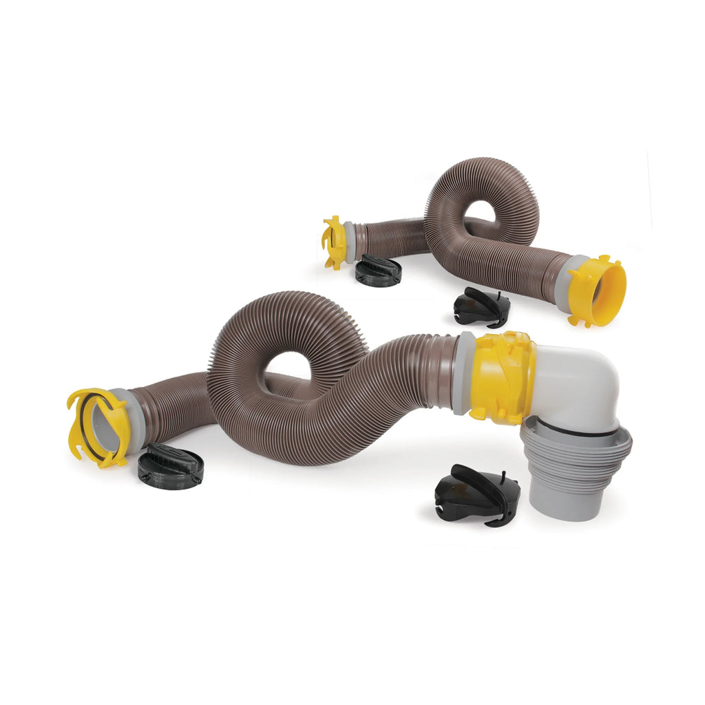 Multicolor 360 Hose Sewer 20-Foot Revolution Vinyl, Heavy-Duty Kit HTS Camco Camper/RV | (39628)