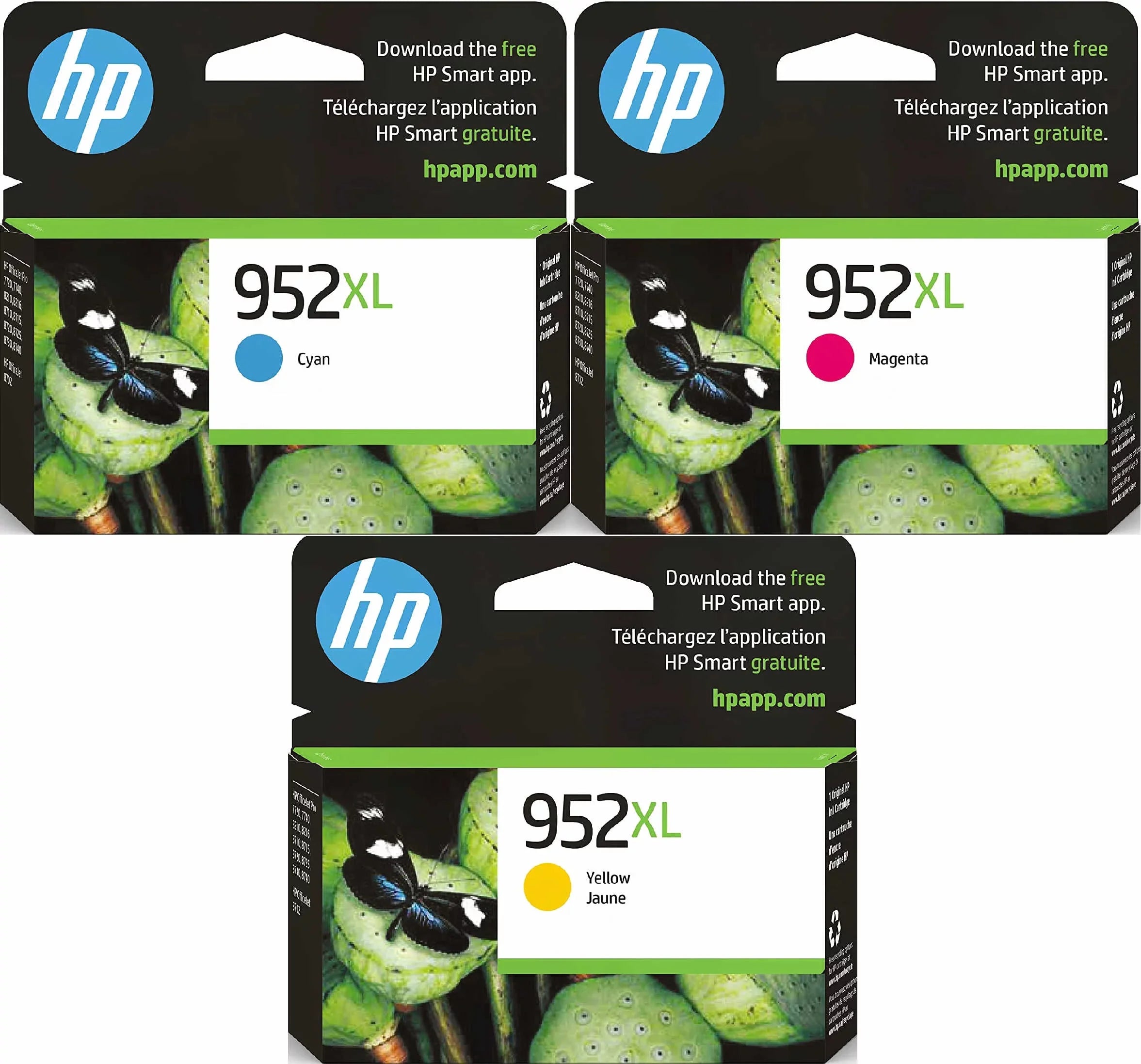 952XL Color 1 HP (1 Cyan, 1 Magenta, 952XL 952XL 952XL Yellow)