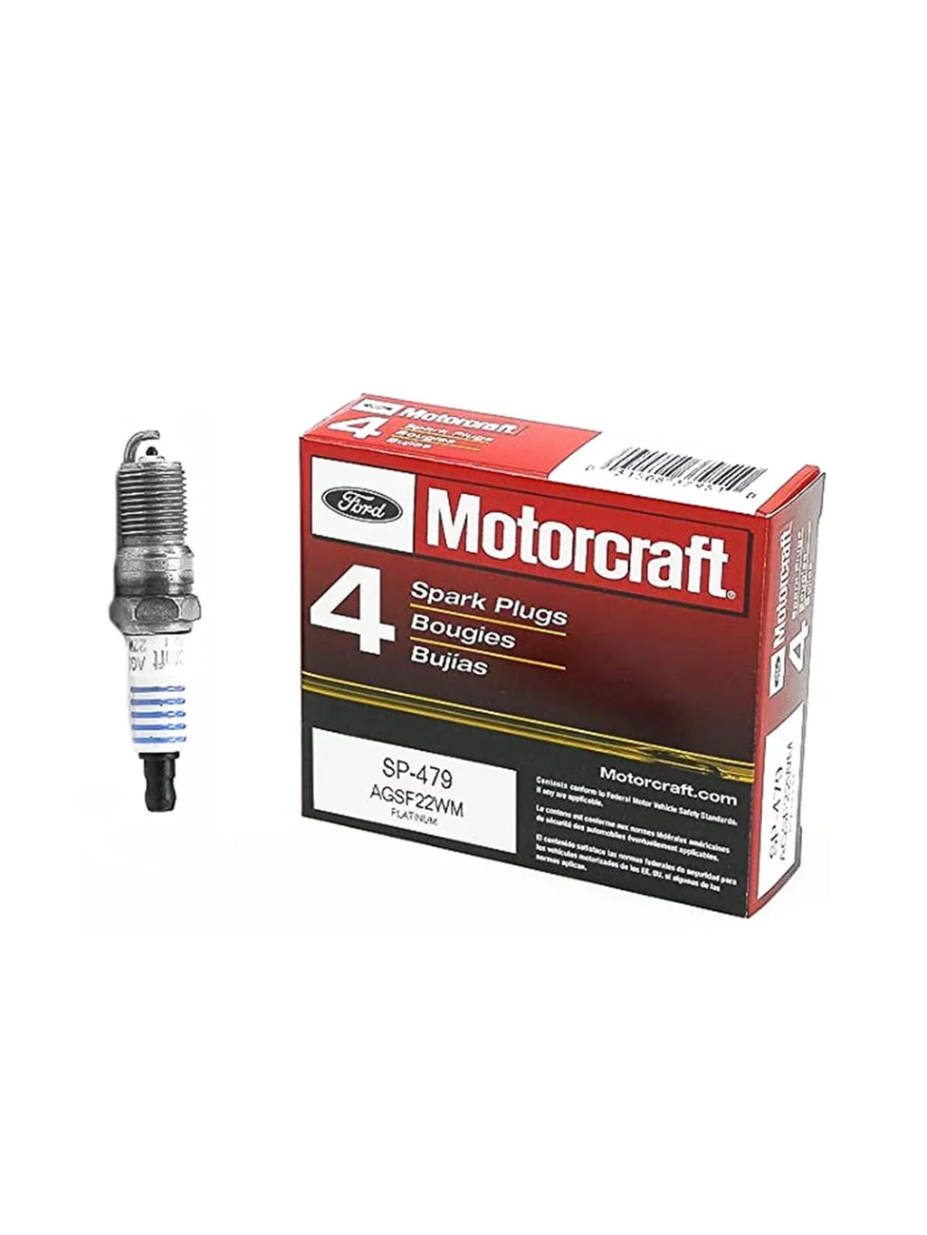 8 Ignition F250 for E450 F150 1998-2019 with Plugs E350 Spark 6.8L Coils F350 SP479 Replacement of 8 Set 4.6L Compatible FD503 ISA E150 E250 Brand and Motorcraft & 5.4L Ford